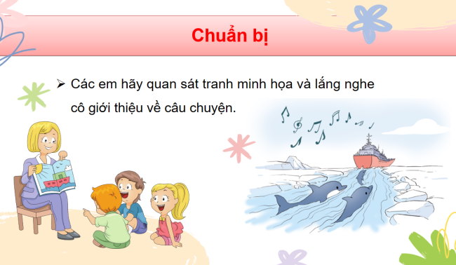 PowerPoint Tiếng Việt 3 Bài 9: Kể chuyện Đàn cá heo và bản nhạc