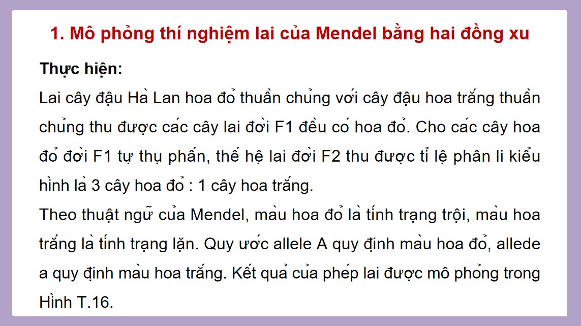 PowerPoint Toán 9 KNTTGene trội trong các thế hệ lai