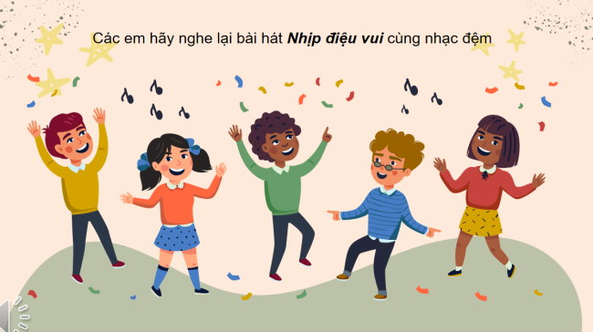 PowerPoint Âm nhạc 3 Chủ đề 1 Tiết 2: Ôn tập bài hát: Nhịp điệu vui. Nghe nhạc: Hành khúc Ra-đét-ky