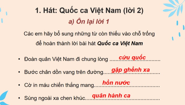 PowerPoint Âm nhạc 3 Chủ đề 2 Tiết 2