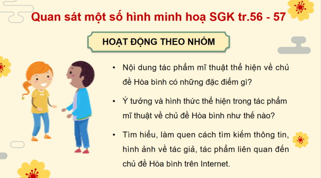 PowerPoint Mĩ thuật 5 Chủ đề 8: Vì một thế giới hoà bình