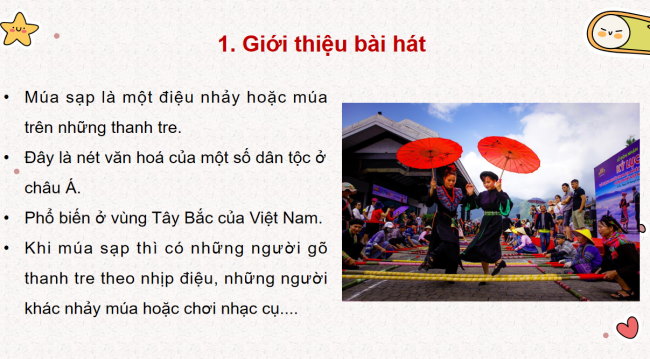 PowerPoint Âm nhạc 3 Chủ đề 4 Tiết 1: Hát - Múa sạp