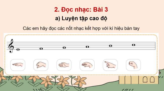 PowerPoint Âm nhạc 3 Chủ đề 4 Tiết 2: Ôn tập bài hát: Múa sạp. Đọc nhạc Bài 3