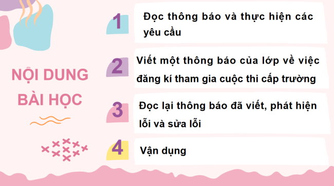 PowerPoint Tiếng Việt 3 Bài 16: Viết thông báo