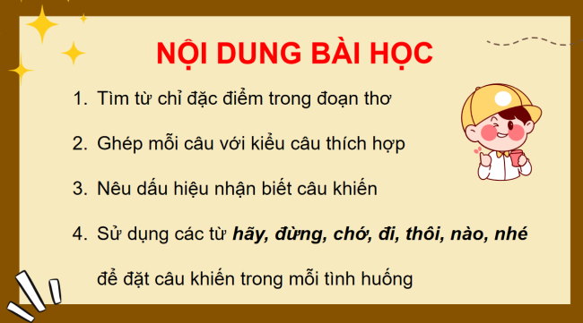 PowerPoint Tiếng Việt 3 Bài 18: Từ ngữ chỉ đặc điểm, câu khiến