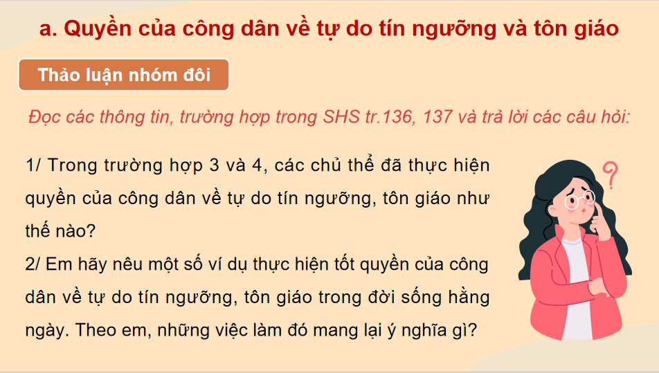 Quyền và nghĩa vụ của công dân về tự do tín ngưỡng và tôn giáo