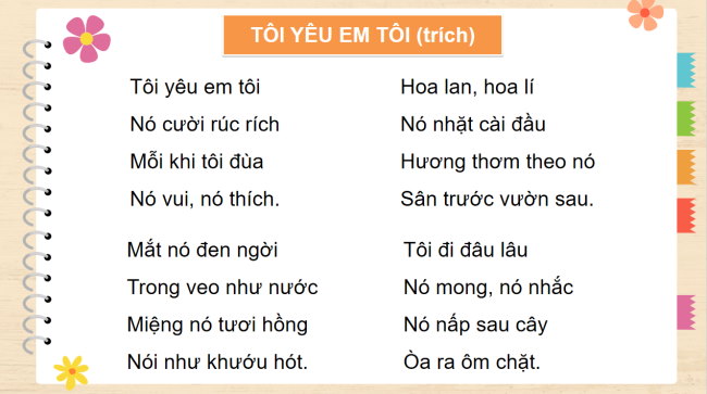 PowerPoint Tiếng Việt 3 Bài 23: Nghe - viết Tôi yêu em tôi