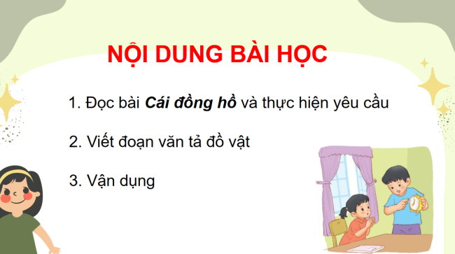 PowerPoint Tiếng Việt 3 Bài 24: Viết đoạn văn tả đồ vật