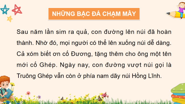 PowerPoint Tiếng Việt 3 Bài 25: Nghe - viết Những bậc đá chạm mây