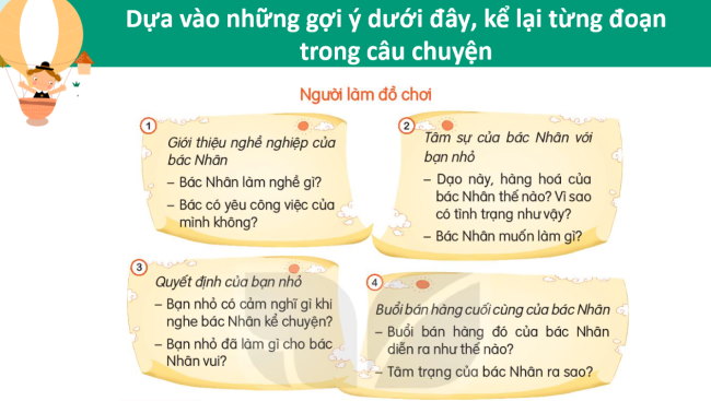 PowerPoint Tiếng Việt 3 Bài 31: Kể chuyện Người làm đồ chơi