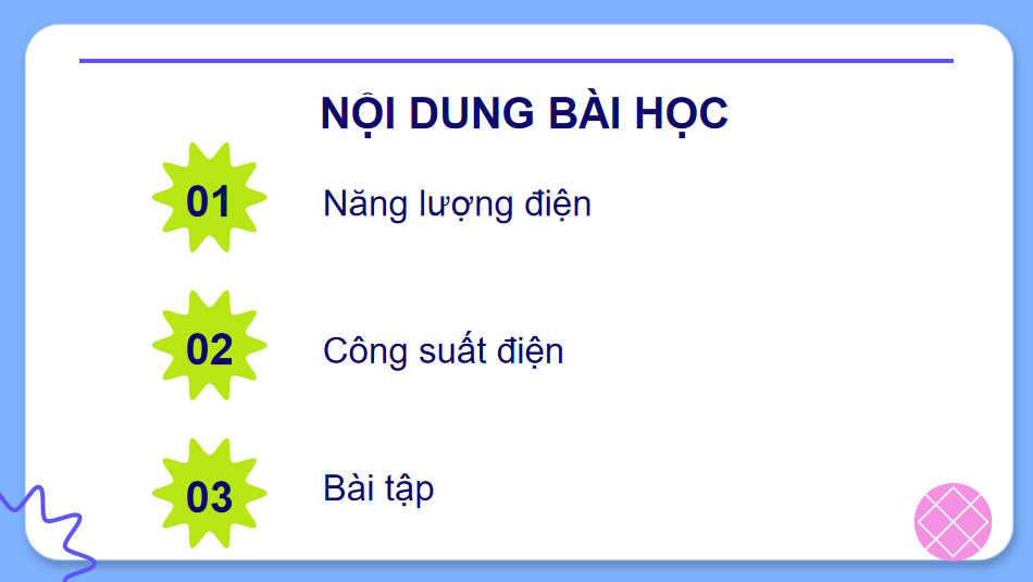 Giáo án Vật lí 11 Bài 25: Năng lượng và công suất điện