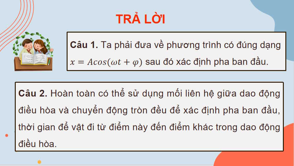 Giáo án Vật lí 11 Bài 4: Bài tập về dao động điều hòa