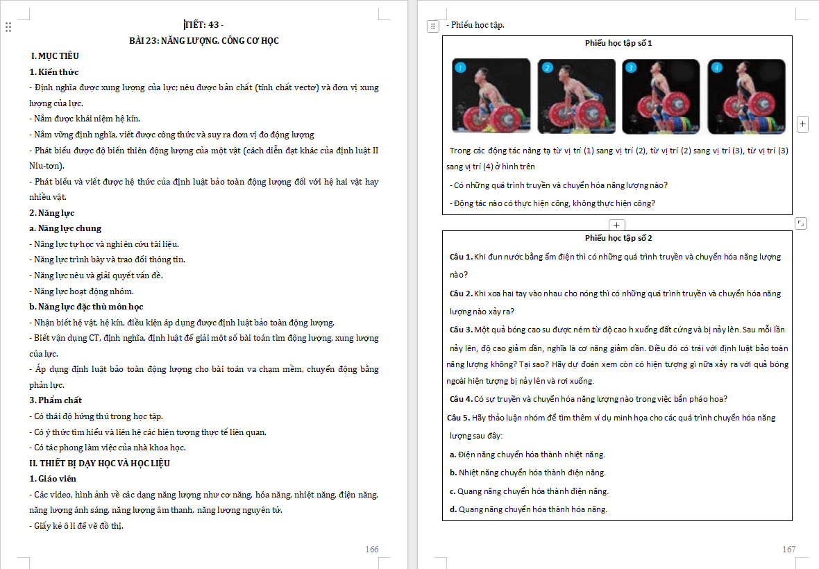 Giáo án PowerPoint Vật lí 10 Bài 23