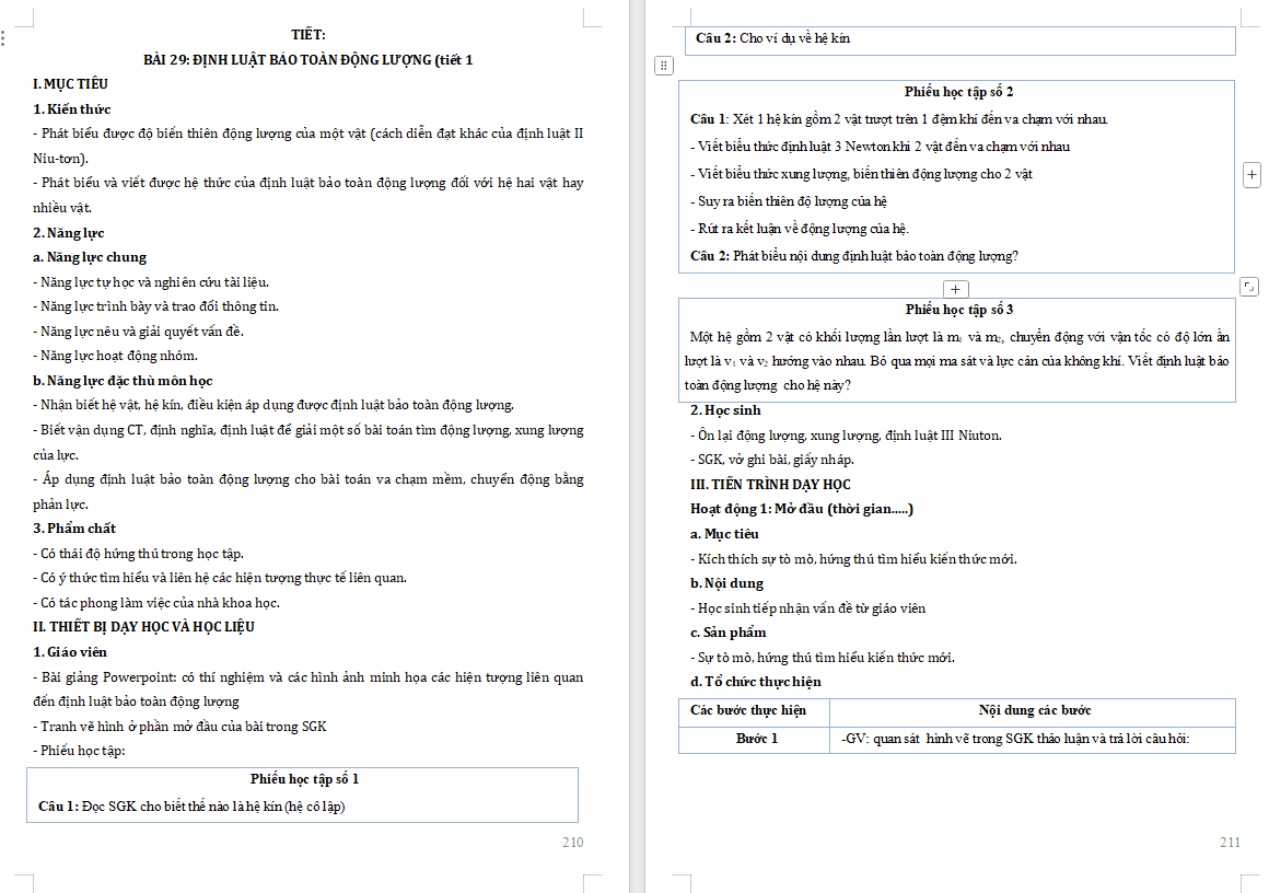Giáo án PowerPoint Vật lí 10 Bài 29