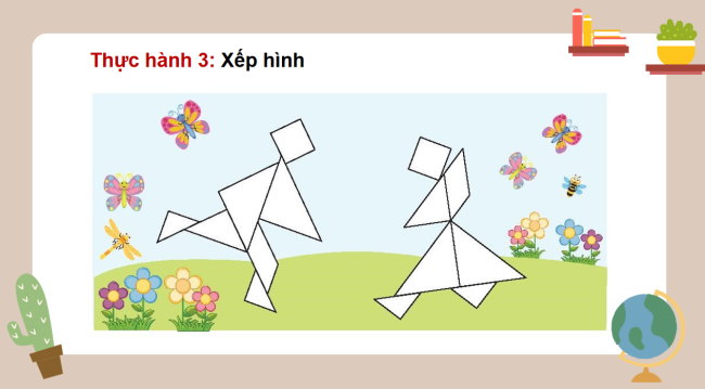 PowerPoint Toán 3: Xếp hình