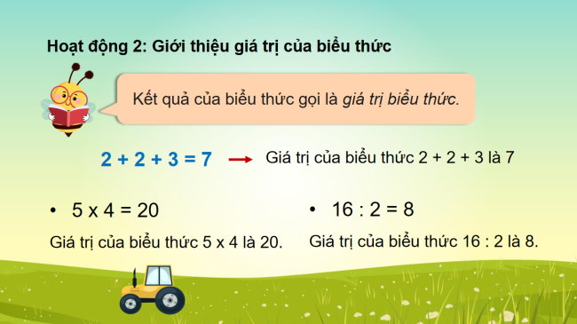 PowerPoint Toán 3: Làm quen với biểu thức