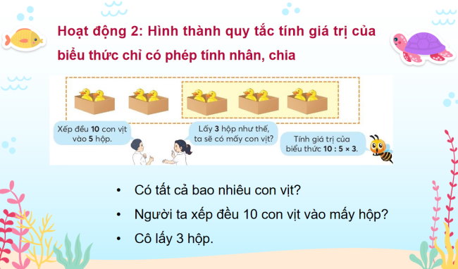 PowerPoint Toán 3: Tính giá trị của biểu thức