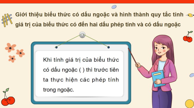 PowerPoint Toán 3: Tính giá trị của biểu thức (tiếp theo) trang 35