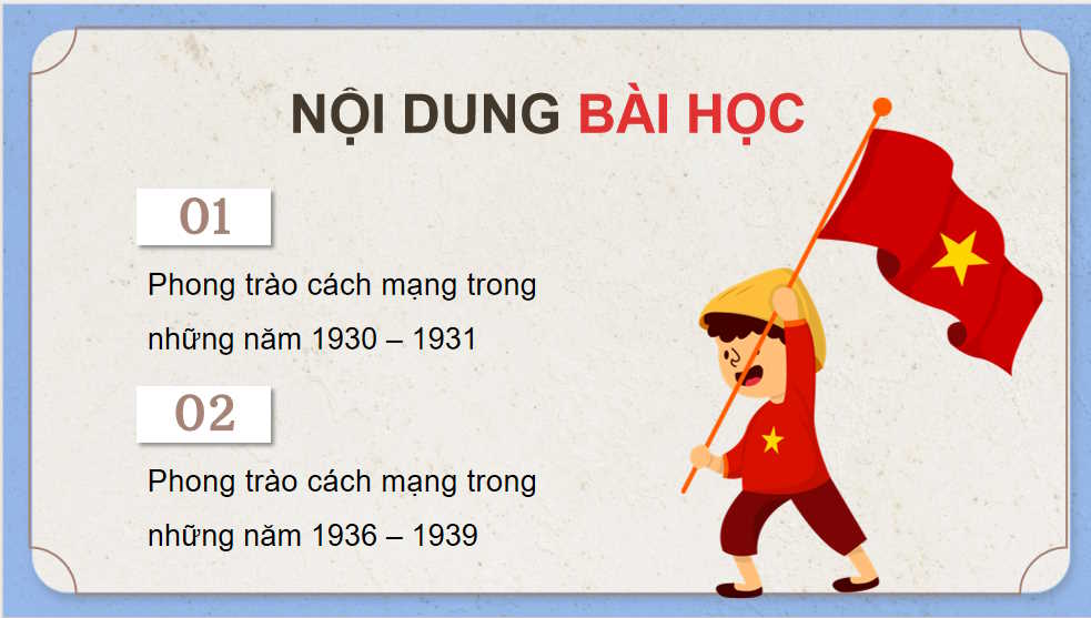  Phong trào cách mạng Việt Nam thời kì 1930 - 1939 