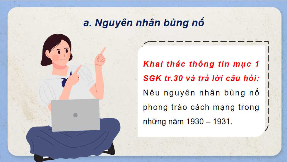  Phong trào cách mạng Việt Nam thời kì 1930 - 1939 