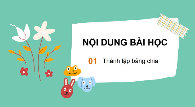 PowerPoint Toán 3: Bảng chia 6