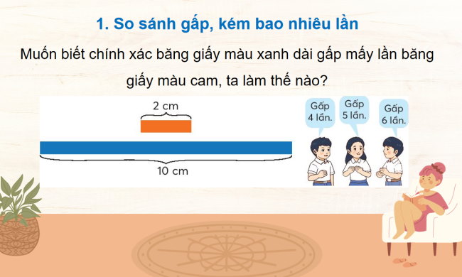PowerPoint Toán 3: So sánh số lớn gấp mấy lần số bé