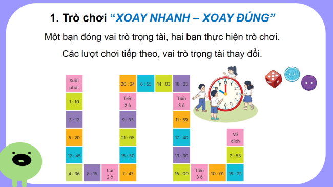 PowerPoint Toán 3: Giờ giấc - Thời tiết