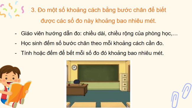 PowerPoint Toán 3: Đo khoảng cách bằng bước chân