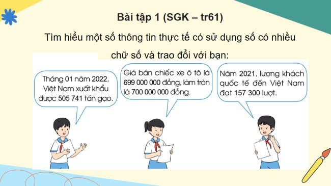 PowerPoint Toán 4 Bài 25: Em vui học Toán