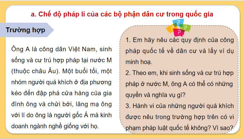 Công pháp quốc tế về dân cư lãnh thổ và chủ quyền quốc gia