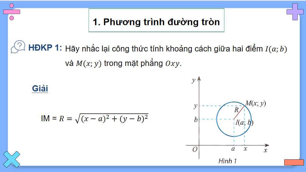 Đường tròn trong mặt phẳng toạ độ