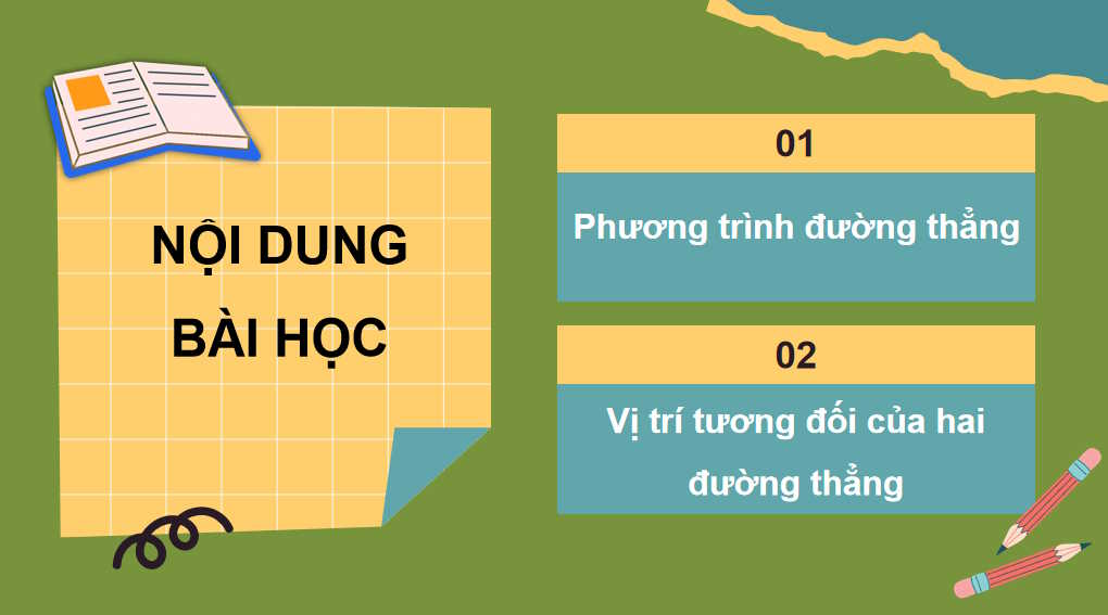  Đường thẳng trong mặt phẳng toạ độ