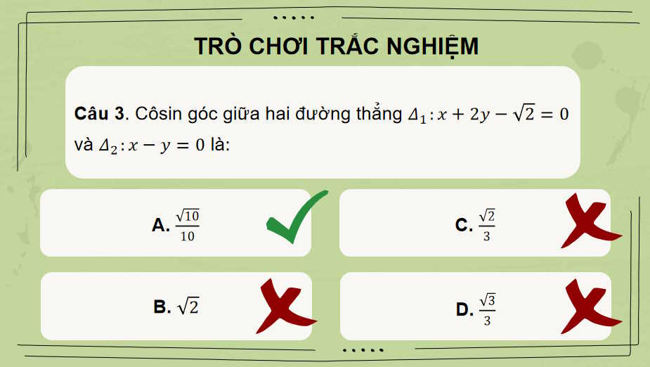 PowerPoint Toán 10 Bài tập cuối chương 9