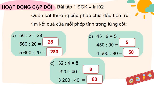 PowerPoint Toán 4 Bài 46: Luyện tập chung