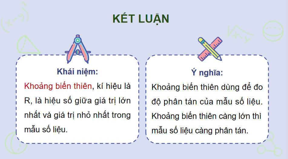 Giáo án Toán 10 Bài 14: Các số đặc trưng đo độ phân tán