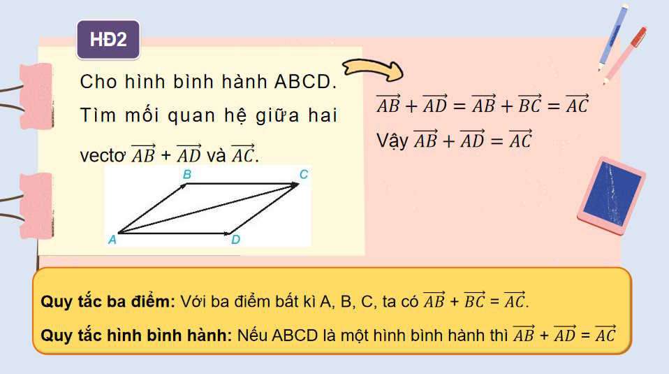 Giáo án Toán 10 Bài 8: Tổng và hiệu của hai vectơ