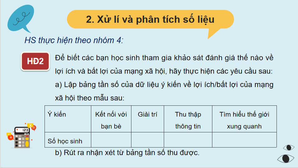 Giáo án Toán 10 Mạng xã hội Lợi và hại