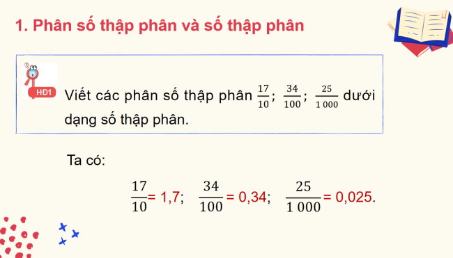 PowerPoint Toán 6 Bài 28: Số thập phân