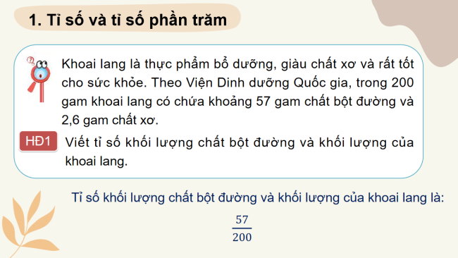 PowerPoint Toán 6 Bài 31: Một số bài toán về tỉ số và tỉ số phần trăm