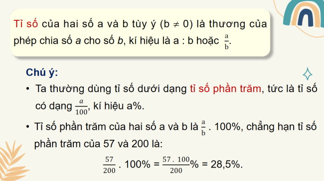 PowerPoint Toán 6 Bài 31: Một số bài toán về tỉ số và tỉ số phần trăm