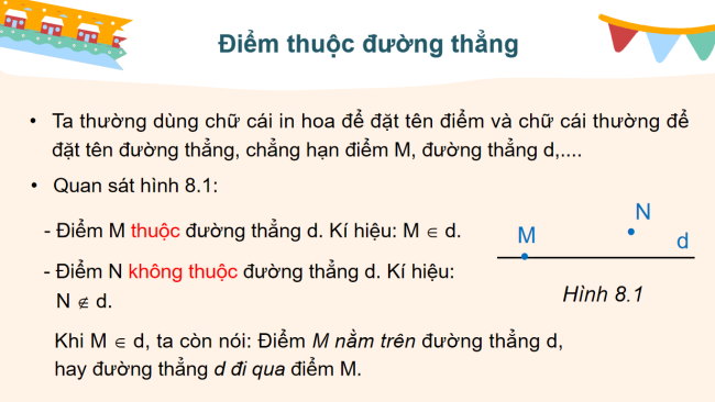 PowerPoint Toán 6 Bài 32: Điểm và đường thẳng