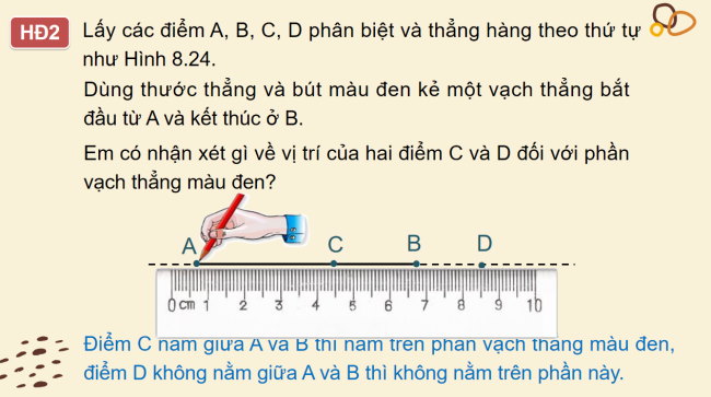 PowerPoint Toán 6 Bài 34: Đoạn thẳng. Độ dài đoạn thẳng
