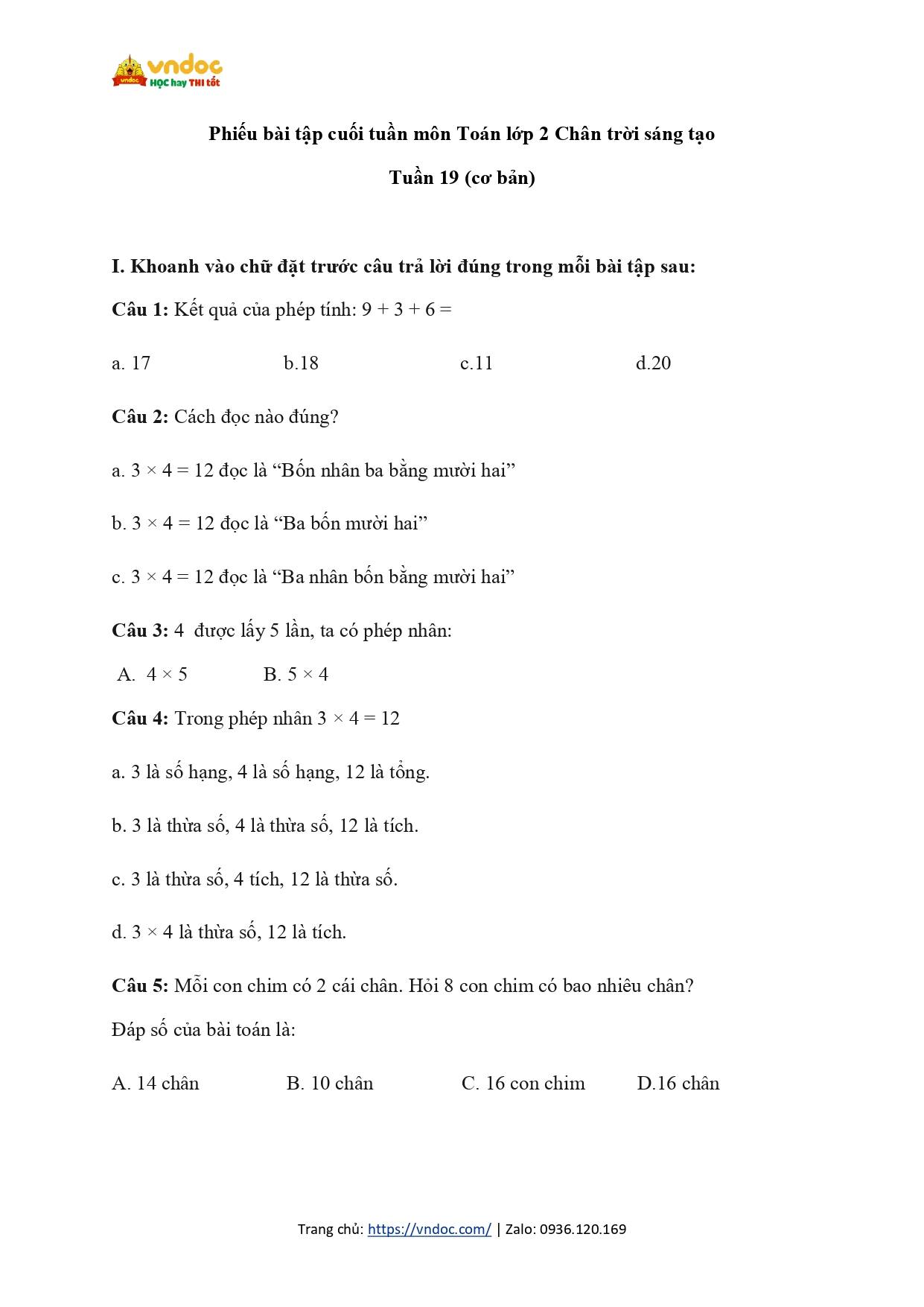 bai tap cuoi tuan lop 2 ctst tuan 19 co ban page 0001*864496
