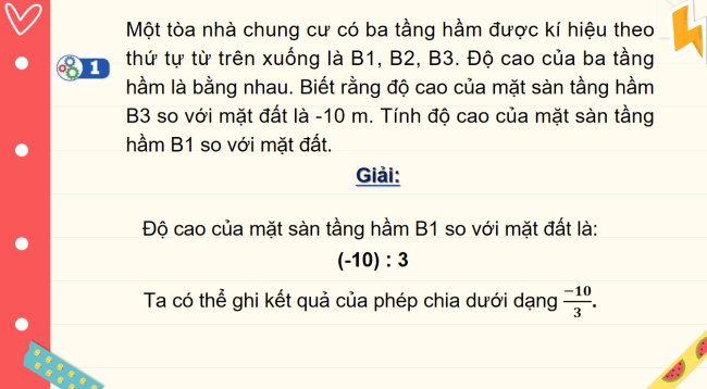 PowerPoint Toán 6 Bài 1: Phân số với tử và mẫu là số nguyên