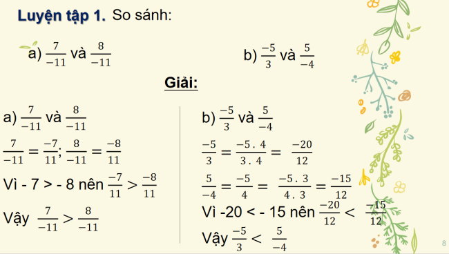 PowerPoint Toán 6 Bài 2: So sánh các phân số. Hỗn số dương