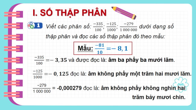 PowerPoint Toán 6 Bài 5: Số thập phân