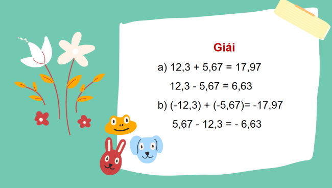 PowerPoint Toán 6 Bài 2: Các phép tính với số thập phân