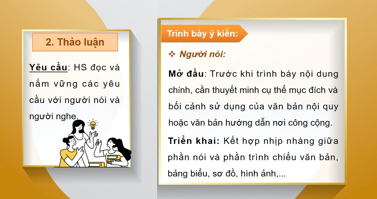 Giáo án PPT Văn 10 KNTT Bài Thảo luận về văn bản nội quy hoặc văn bản hướng dẫn nơi công cộng