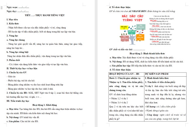 Giáo án Văn 6 Bài 6: Thực hành tiếng Việt (trang 13)