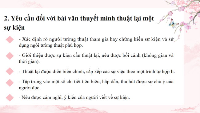 PowerPoint Ngữ văn 6 Bài 6: Viết bài văn thuyết minh thuật lại một sự kiện